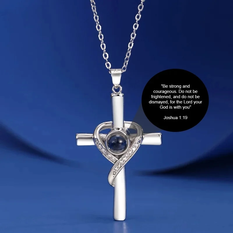 

Projection Jewelry Custom Bible Poetry Graphics And Photos Necklaces Cross Pendants Best Gifts For Friends