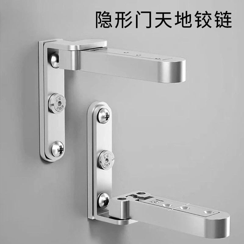 

2pcs Invisible Door Kitchen 3D Adjustable Swivel Zinc Hidden For World Hinge Furniture Hinges Hardware Home Alloy