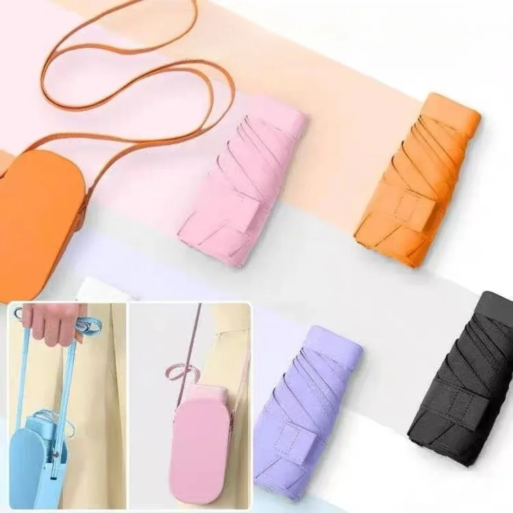 

Portable Sun Umbrella Card Umbrella Sun Umbrella Ultra-light Mini Rain and Shine Dual-purpose Pocket Flat Umbrella Gift Umbrella