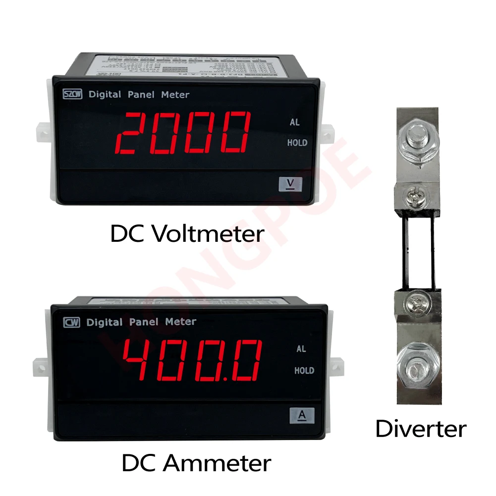 digital lcd voltimetro e amperimetro detector de energia de energia tensao dc corrente 35 digitos 100a 200a 400a dc 5500v 01