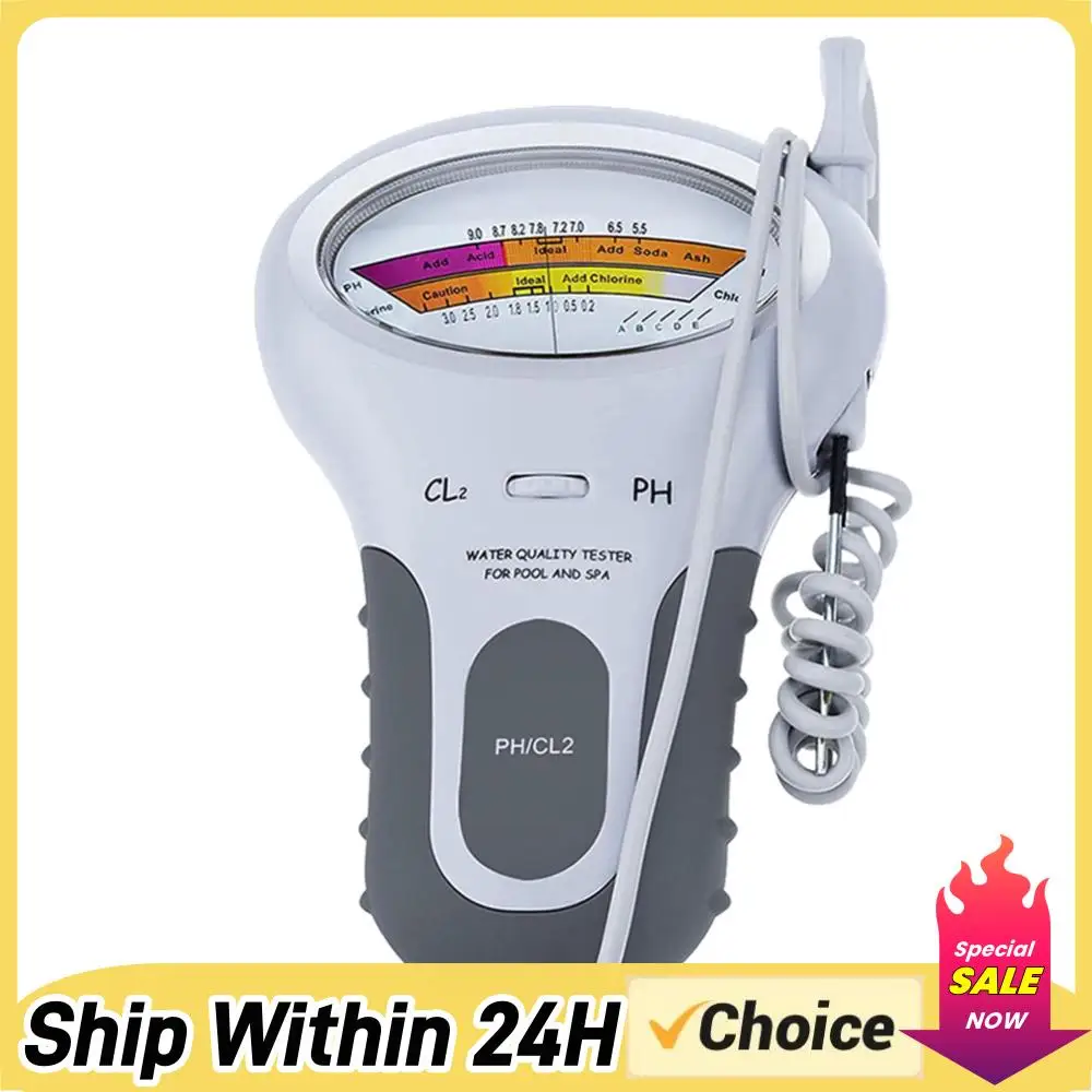 

Профессиональный измеритель качества воды: тестер уровня pH и хлора (Cl2) с зондом для бассейнов и спа-салонов