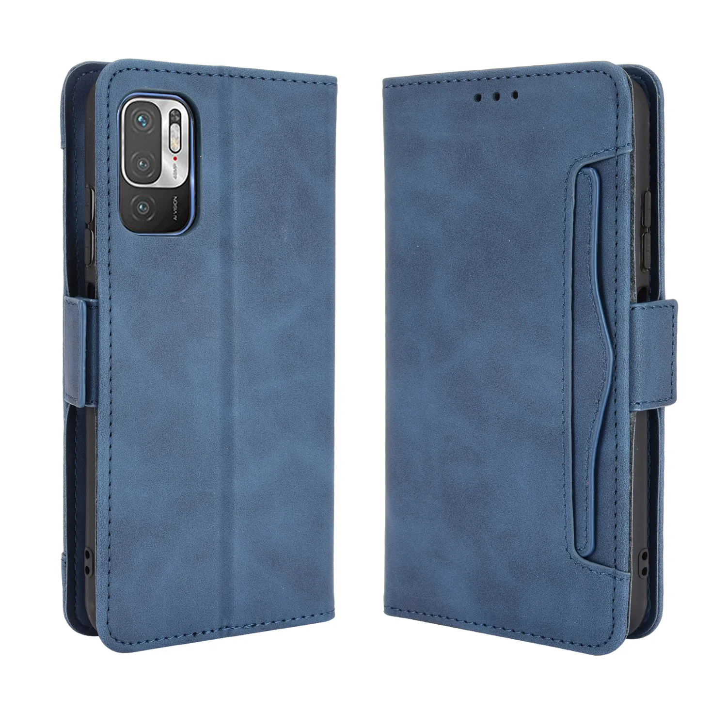 Funda de cuero con tapa para Xiaomi Redmi Note 10, 5G, M2103K19G, M2103K19C, tipo separado, muchas ranuras para tarjetas, cartera, funda de teléfono a prueba de golpes