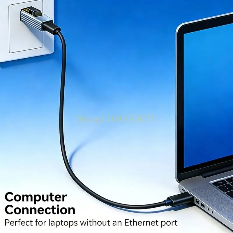 

Best Seller Portable Type C To RJ45 Adapters 1000Mbps Cord Networking For Video Conferencing