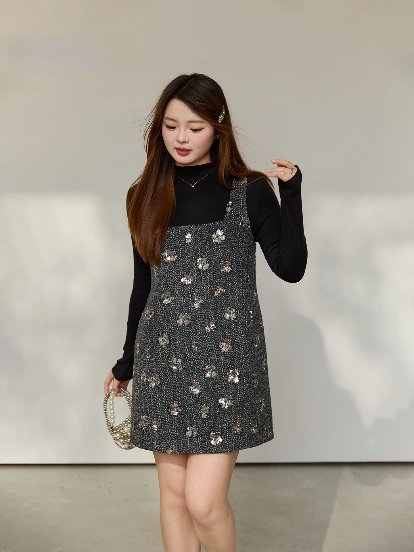 

DM00 plus Size Spring 2026 Women's Dr Vest Knitted Flower Design Ele Slimming Sle Faionable Commute Series