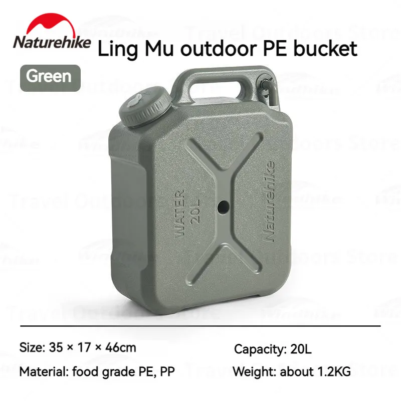 Naturehike Outdoor Wateremmer Draagbare Waterkan voor Buitenreizen, Camping, Essentiële Uitrusting, Noodoverleving, Water