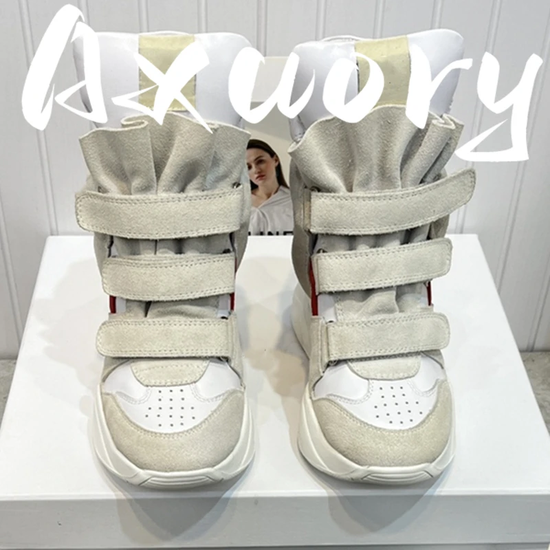 2023 New Women Boots Elevated Design Solid Color Extra Large Size 41 Genuine Leather Winter Style