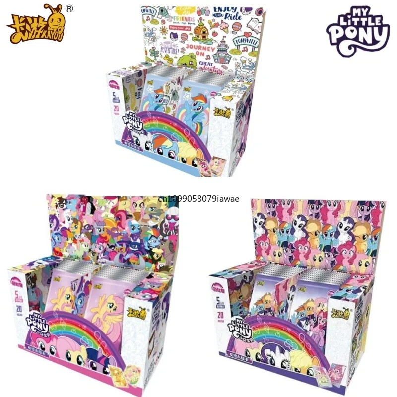 

KAYOU My Little Pony Official Rainbow Holo Cards Twilight Sparkle Friendship Magic Collection Cartoon Game Card Toy Girl‘s Gift