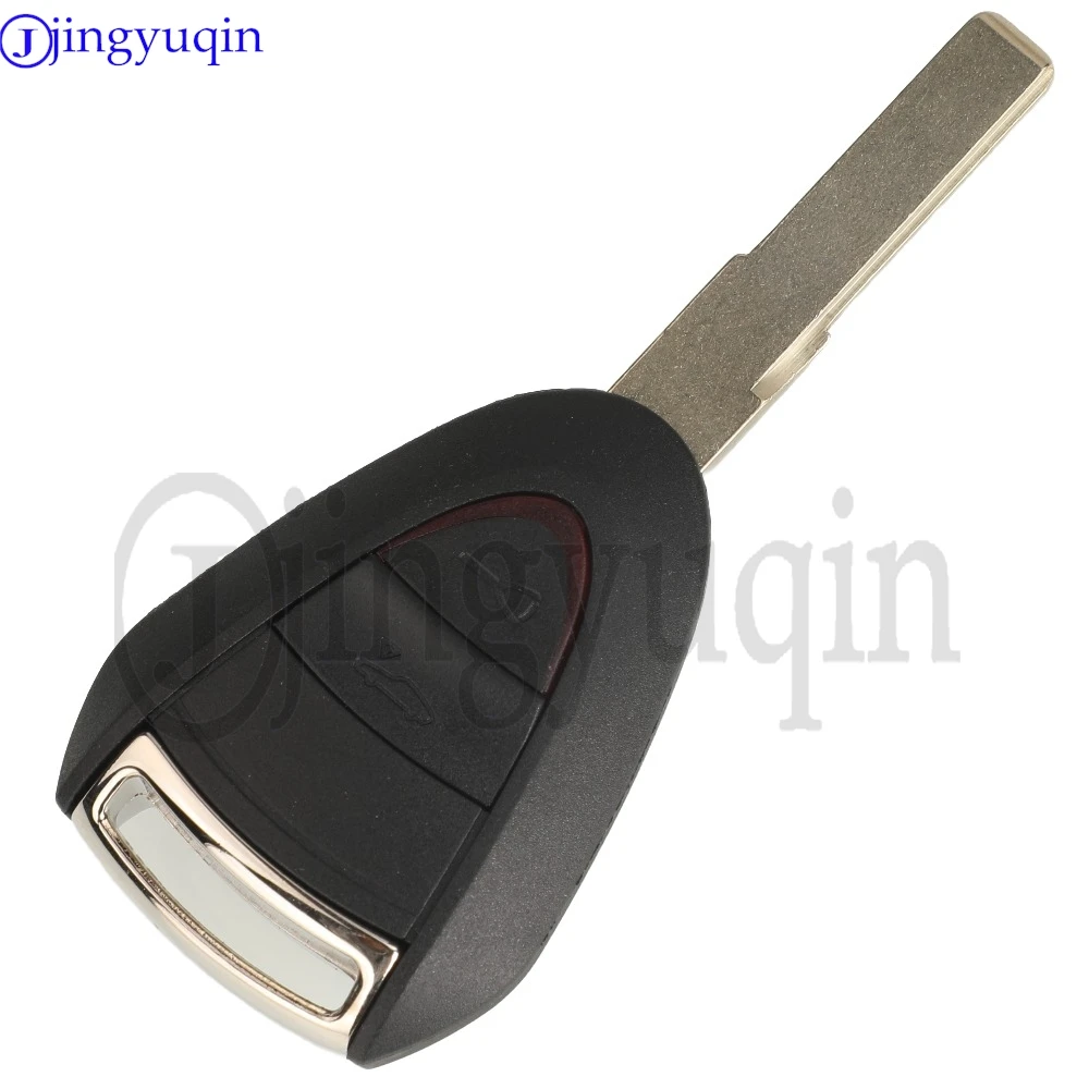 Jingyuqin Remote Car Key Shell 2/3 Buttons For Porsche Cayman Boxster GT S 2S 4S Turbo 911 987 996 997 Carrera Targa 2005 - 2010