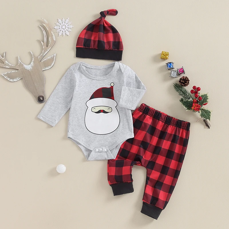 

Newborn Baby Girl Boy Clothes Im New Here Infant Romper Pants Beanie Hat Set Baby Coming Home Outfit