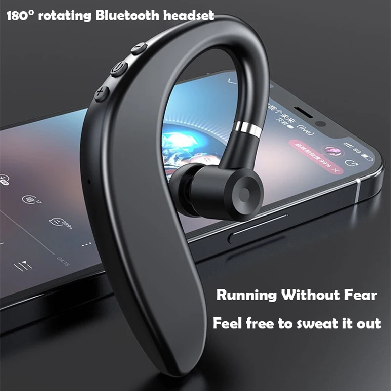 

Wireless Bluetooth Headset with Microphone Fast Charging Smartphone Sports Headset Hands-free Noise-canceling Business Headset