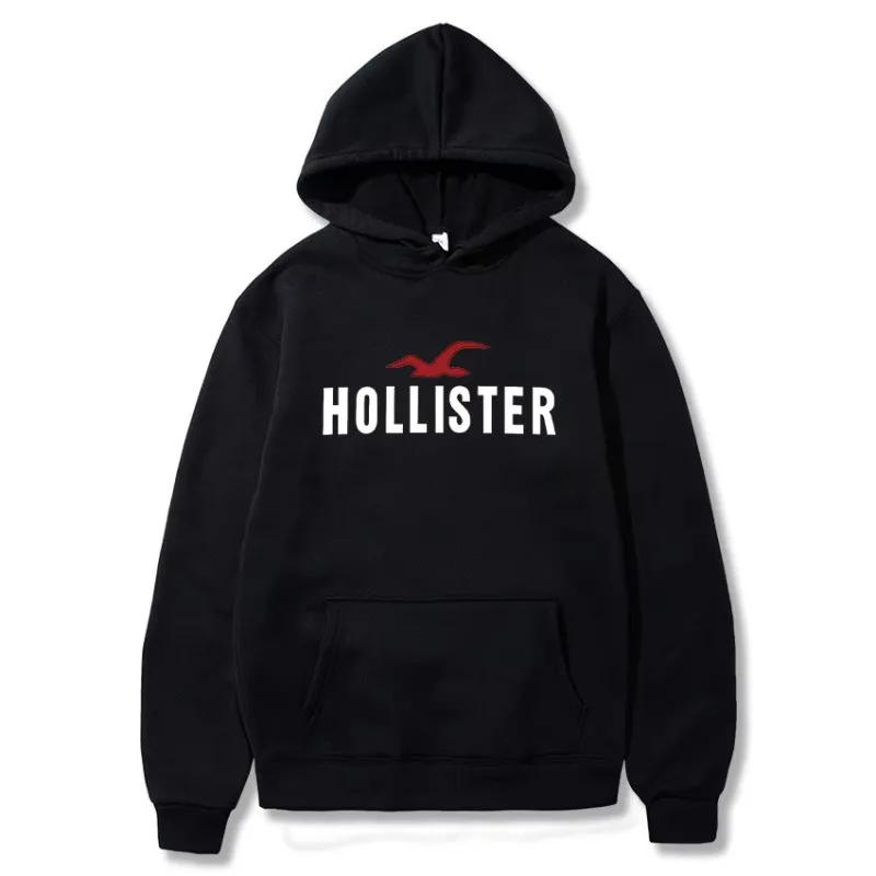 

Hollister Мужская и женская модная спортивная рубашка Harajuku, пуловер с длинными рукавами для отдыха, модная крутая уличная одежда, толстовки