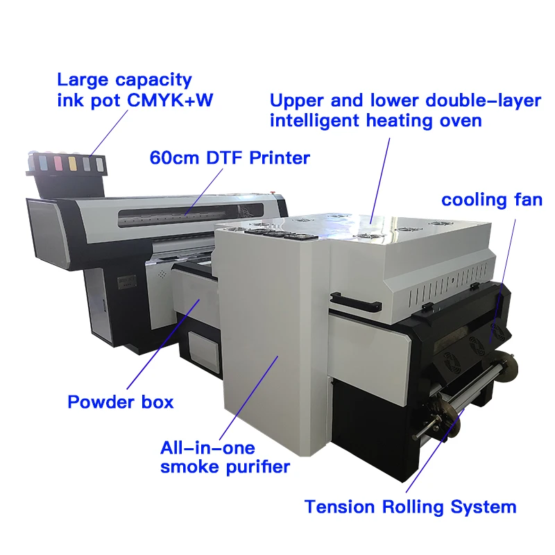 Automatic Full Set Dual Print Head DTF printer machine Factory price L3117 Heat Transfer Printing Customizable DTF printer