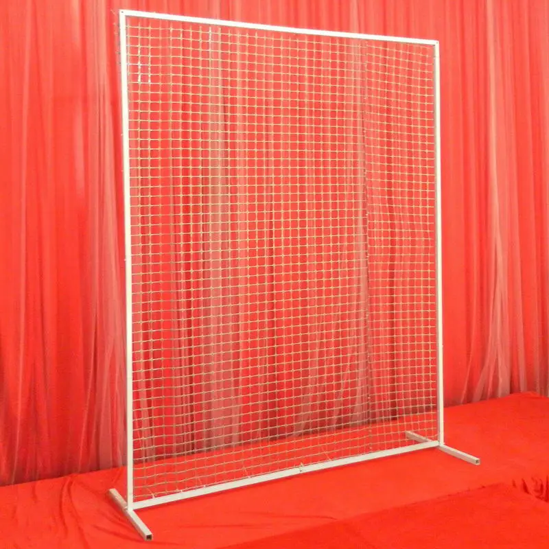 2×1.6M Metal Wedding Arch Stand With Grid Lines, Flower Balloon Backdrop Decor Rack Frame For Garden Party