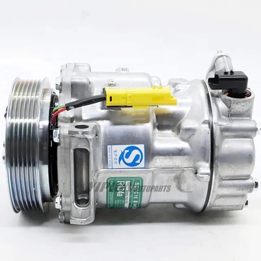 for sanden sd7c16 Compressor For Peugeot 1.6 2012 307 308 807 607 406 Citroen C4 Berlingo 6453QN 6453ZA  6453QL  9825868180