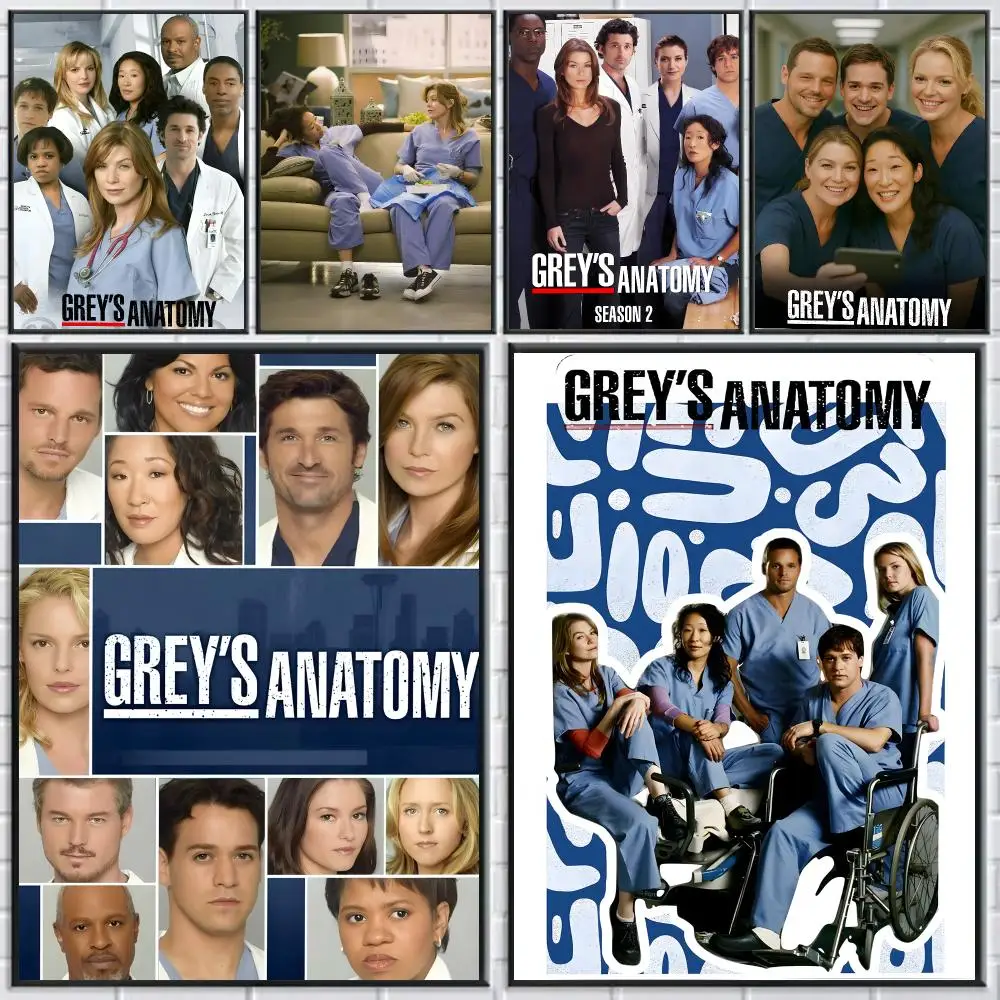 G-Greys Anatomy Poster HD Self-adhesive Waterproof Paper Sticker Suitable For Living Rooms Bedrooms Home Decor