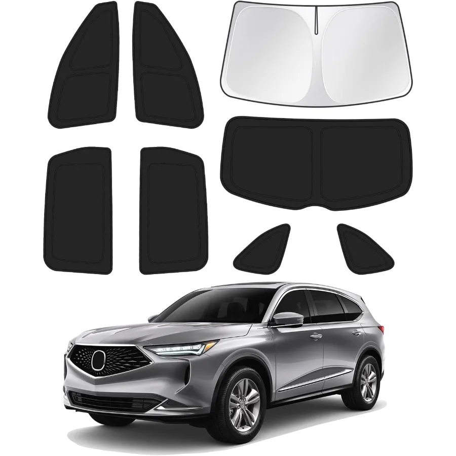 

Sunshade for 20212025 2026 Acura MDX Accessories Windshield Sun Shade Side Rear Window Shade Cover Sun Visor Shield Privacy Pro