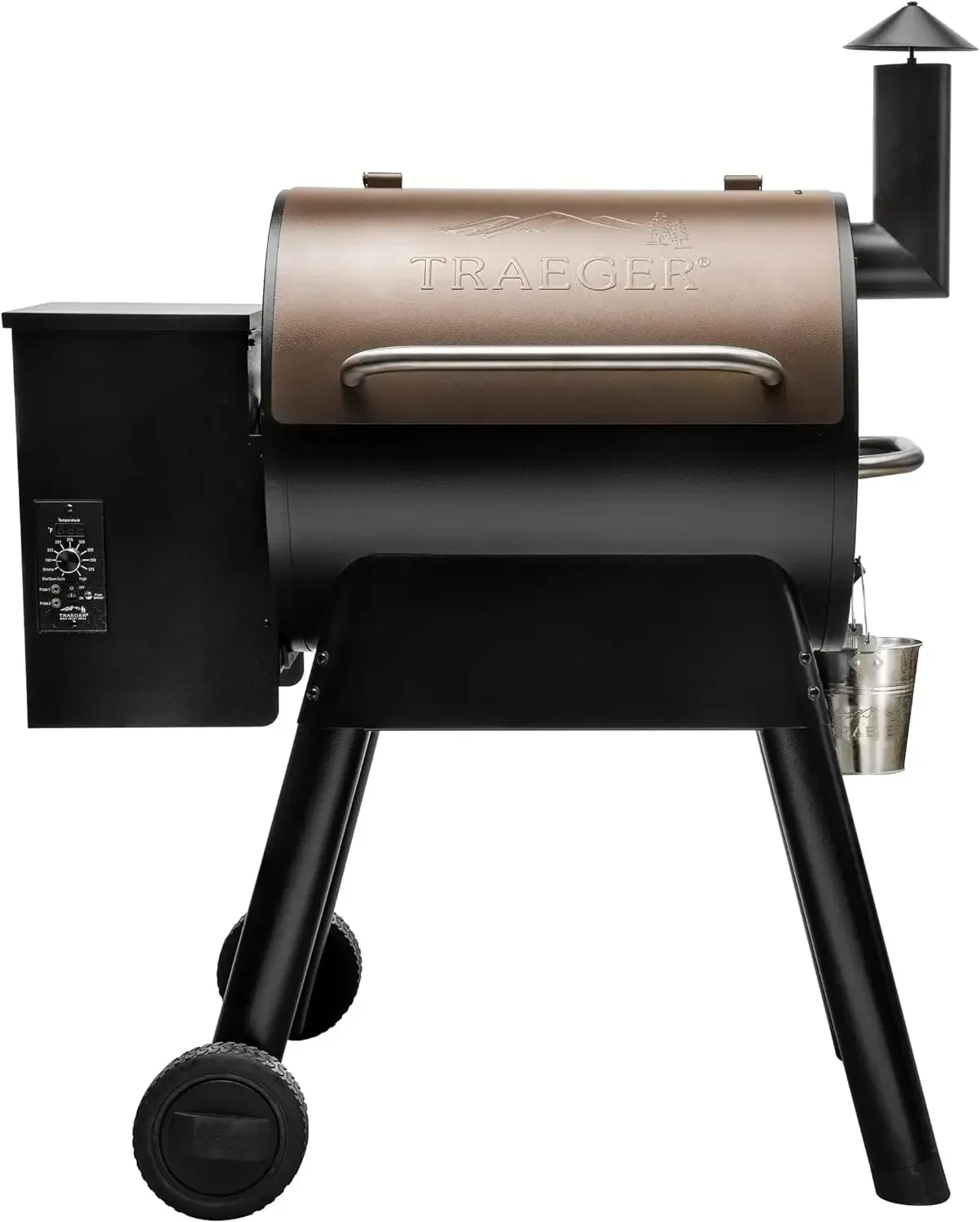 Kitchen supplies Grills Pro 22 Electric Wood Pellet Grill and Smoker, Bronze