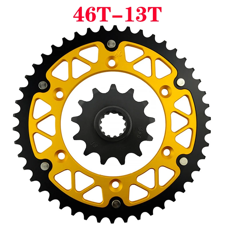 Motorcycle 45T~52T 13T Front & Rear Sprocket For KAWASAKI KLX400SR A1 2003 KLX400R B1 B2 2003 2004 KLX400 SR KLX 400 KLX400B1