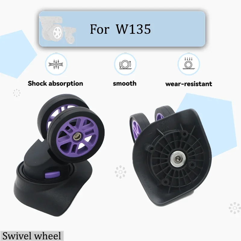 For W-135 360° Silent Spinner Luggage Wheel Replacement - Durable Material Replacement Wheel Luggage Wheel Replacement