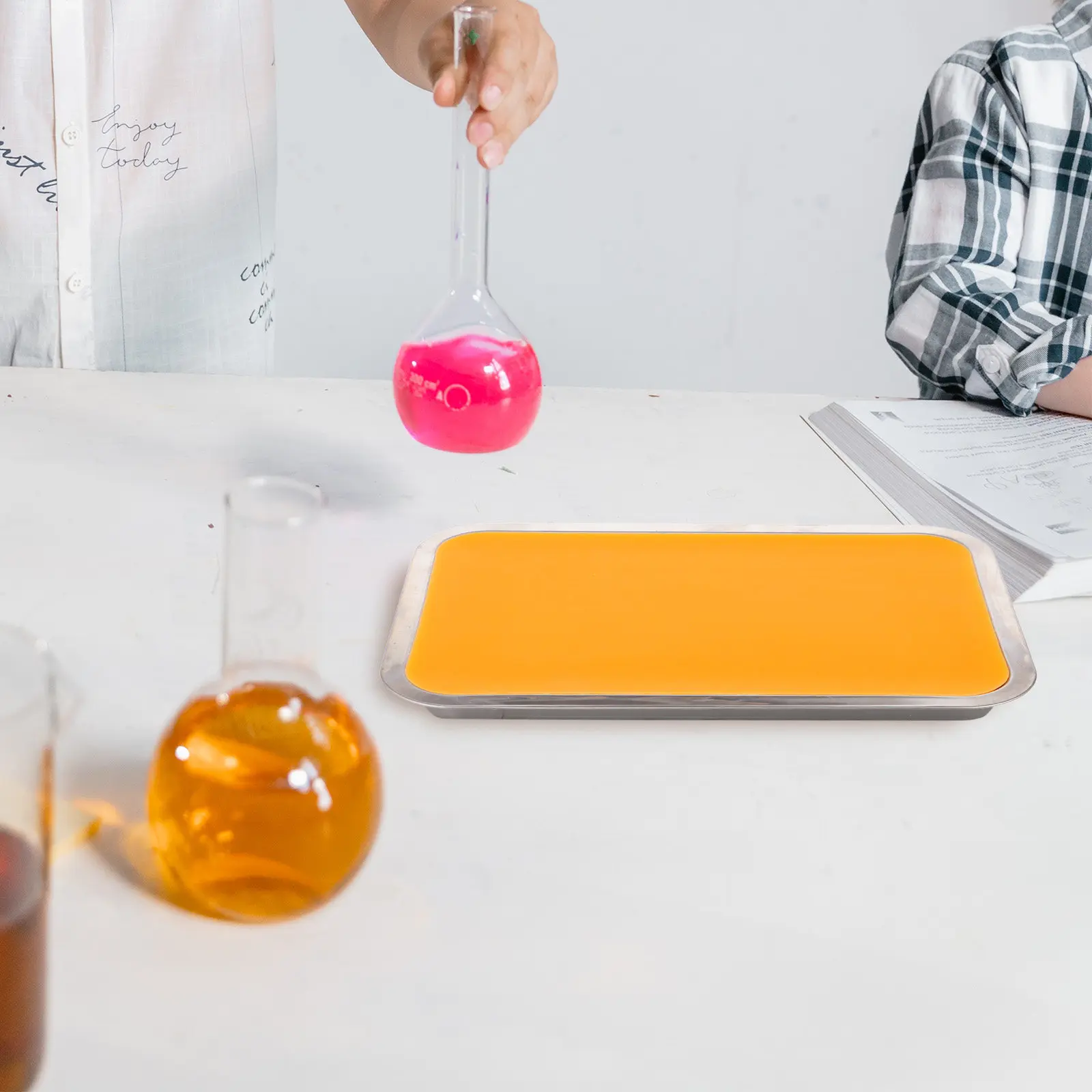 

Набор из 1 металлического лотка для препарирования из нержавеющей стали с восковым покрытием дна для обучения студентов-медиков