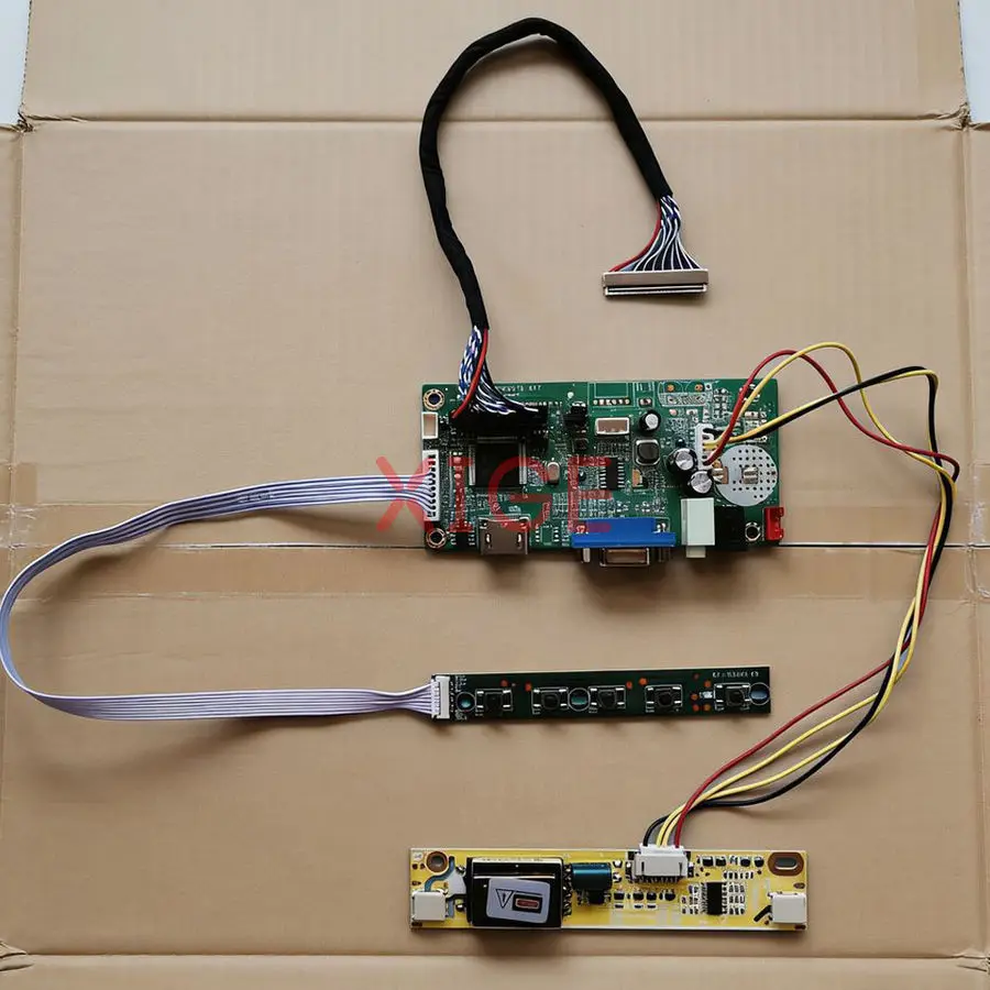 

For LM156WH1 CLAA185WA03 CLAA185WA02 LTN160AT04 Monitor Controller Drive Board Kit 2-CCFL 1366*768 1366x768 HDMI+VGA LVDS 30-Pin
