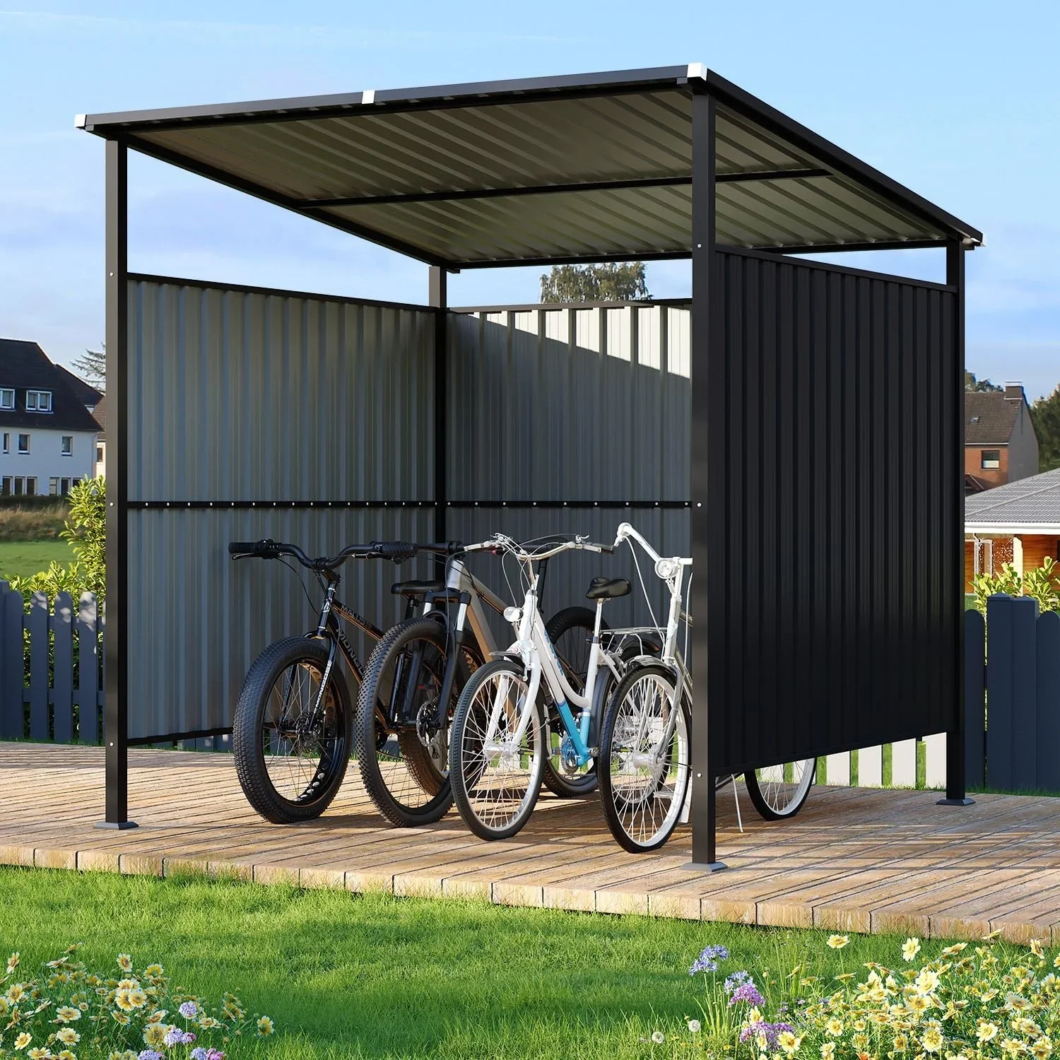 Outdoor Metal Grill Gazebo BBQ Shelter Patio Awning for Backyards Decks