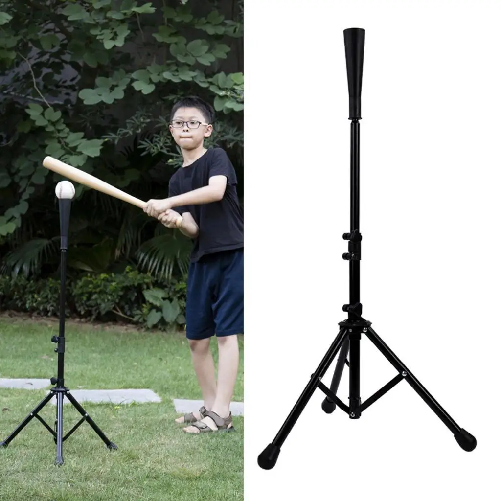 Sports Hitting Tee Balls Travel, Softball Outdoor Training Carrying Tee Batting Tee for All Ages 25