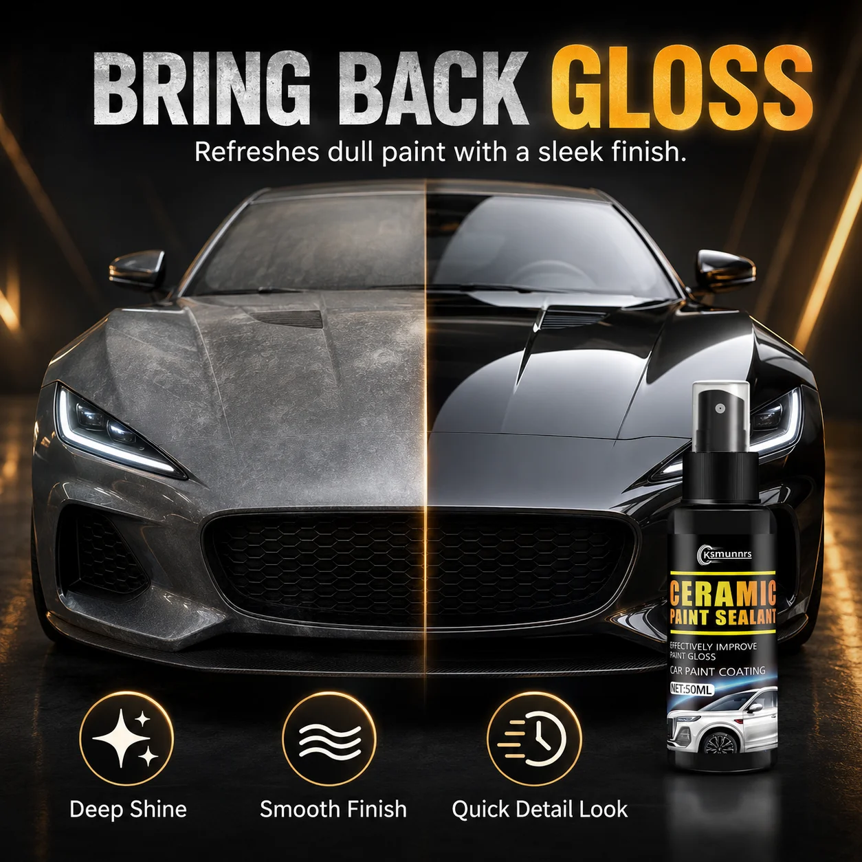 New Special three in one nano coating spray for automobiles - high-quality scratch resistant formula, high definition and bright
