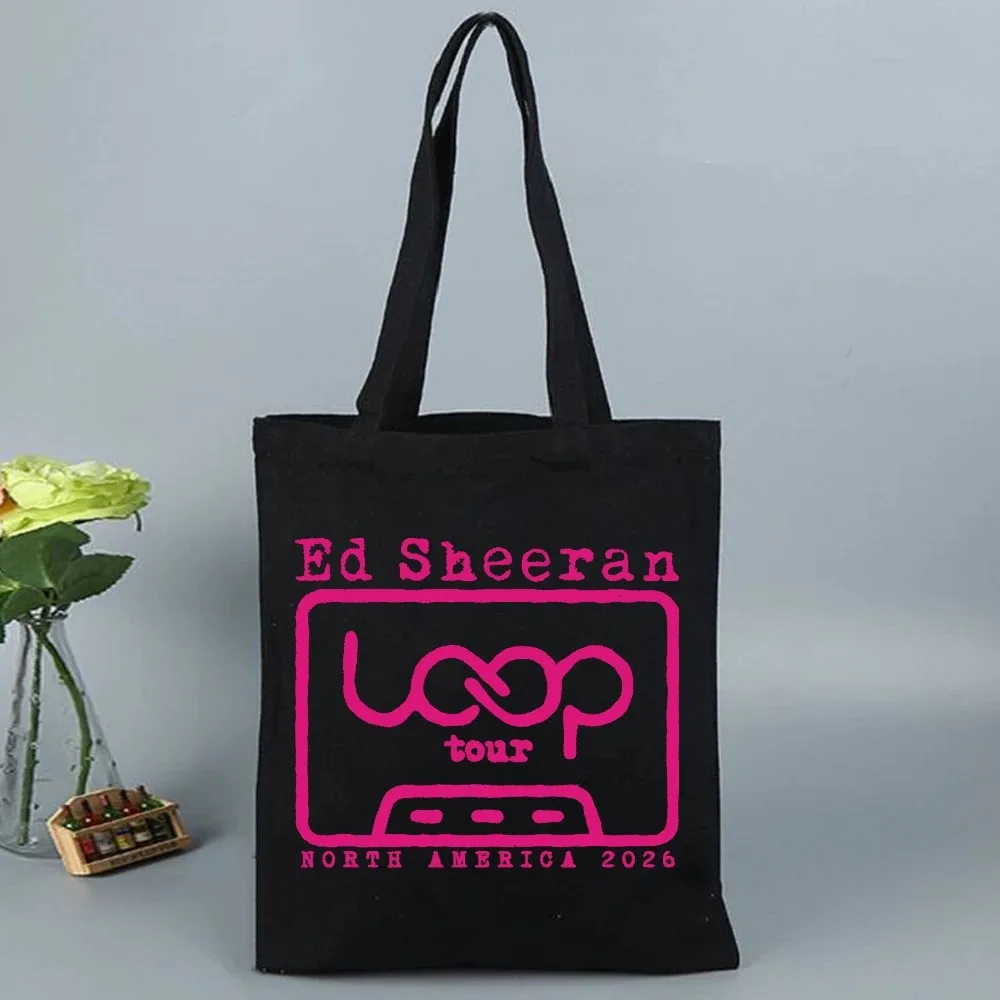 Bolsa de Lona Ed Sheeran Play Is Now Loop Tour 2026, Bolsa de Compras Y2k, Bolsa de Mano para Regalo de Fans