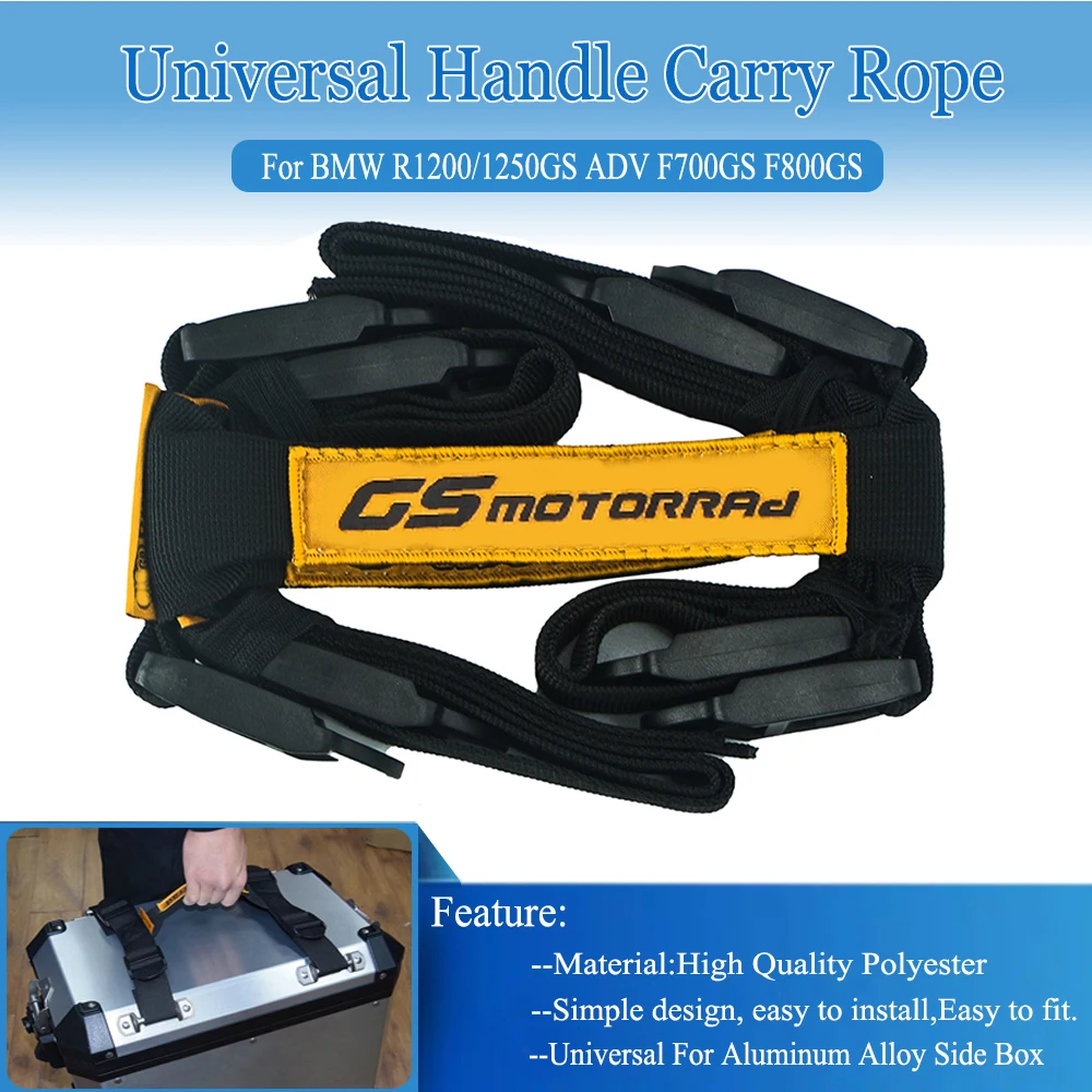 Para BMW R1200GS Adv R1250GS R 1250 1200 GS Adventure F850GS G310GS cuerda de mango de motocicleta para alforjas caja lateral correas de cubierta