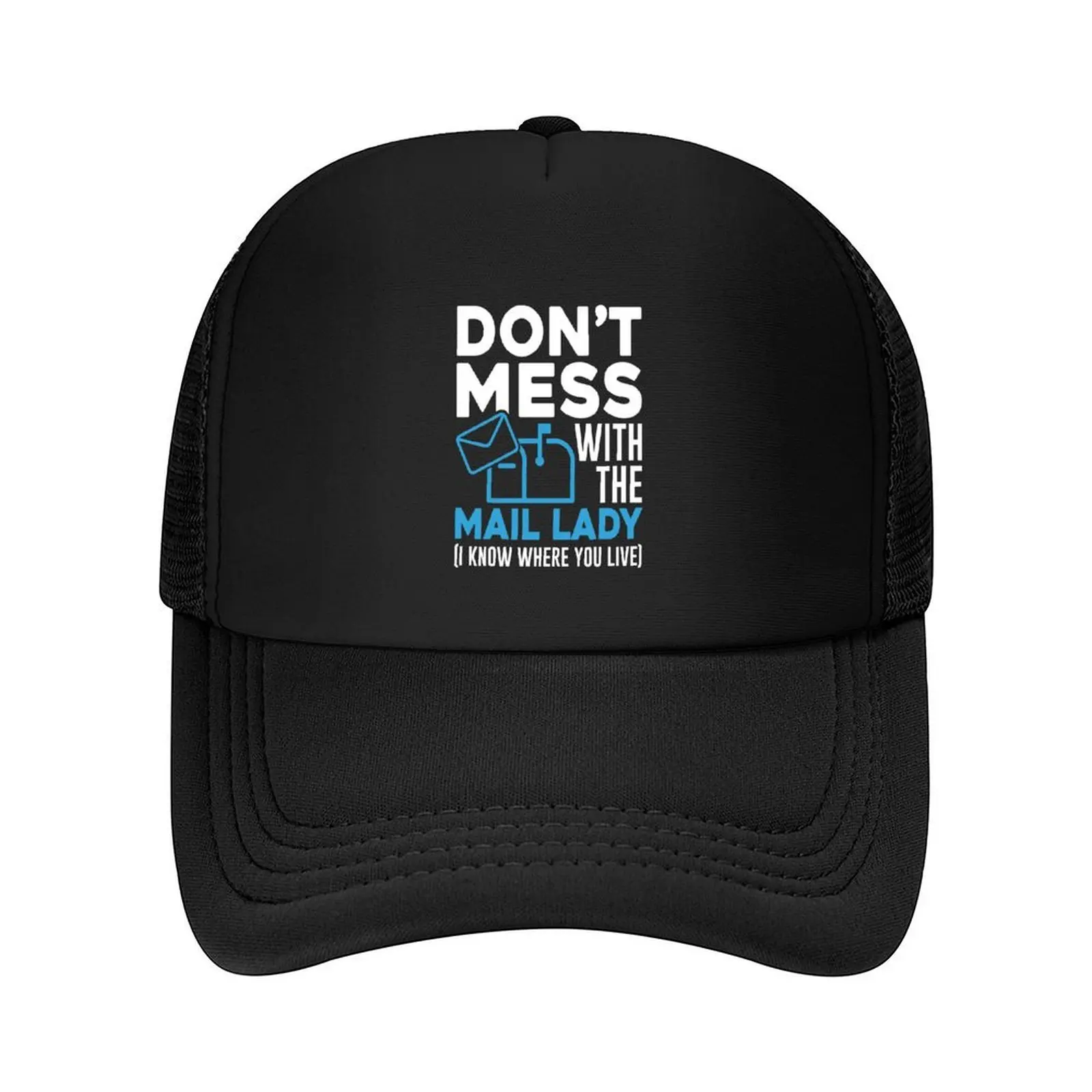 

Don't Mess With The Mail Lady Postal Worker Baseball Cap Sunscreen Snapback Cap hiking hat Streetwear Women's Golf Wear Men's