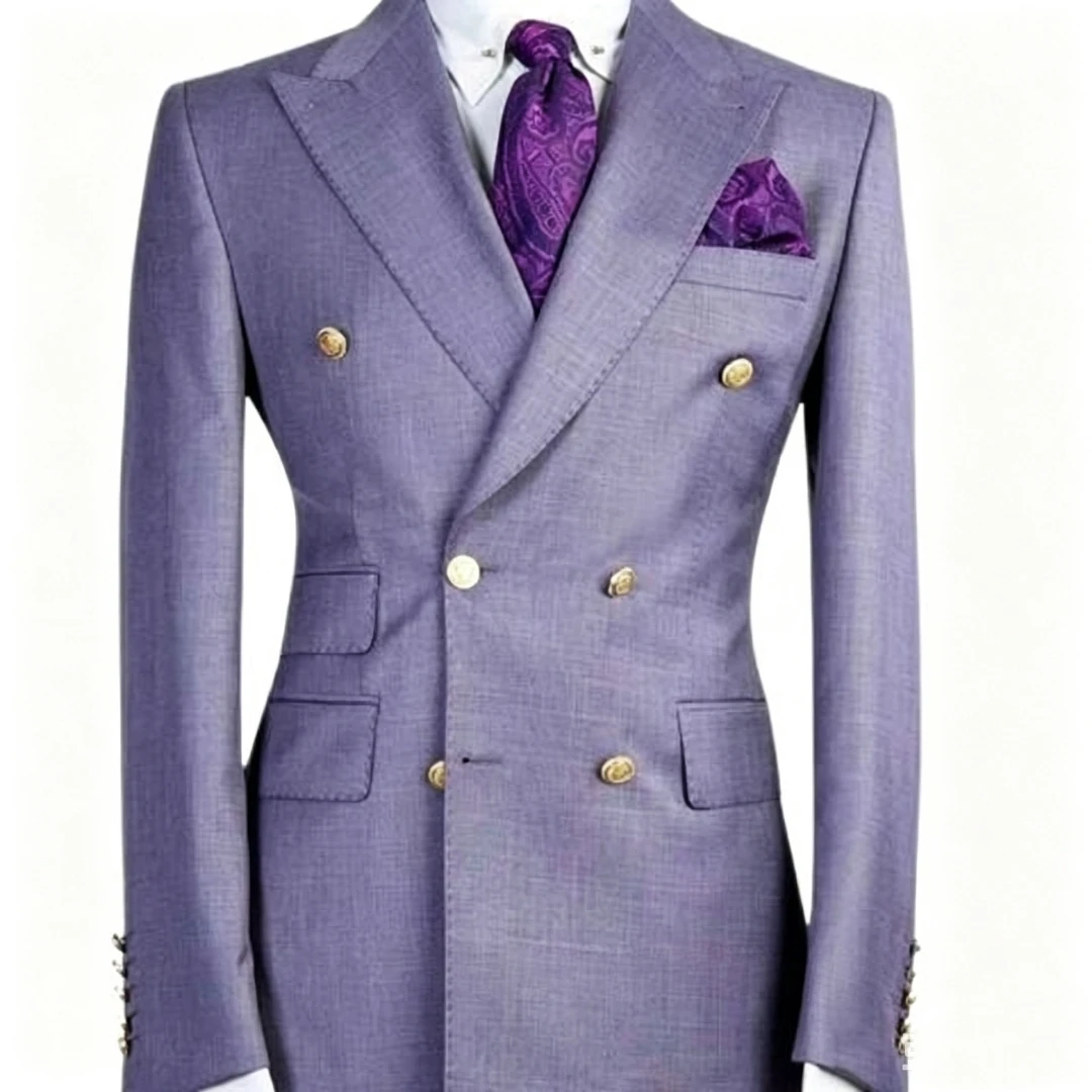 Светло-фиолетовый мужской свад – обзор и цена Men Formal Wear Purple