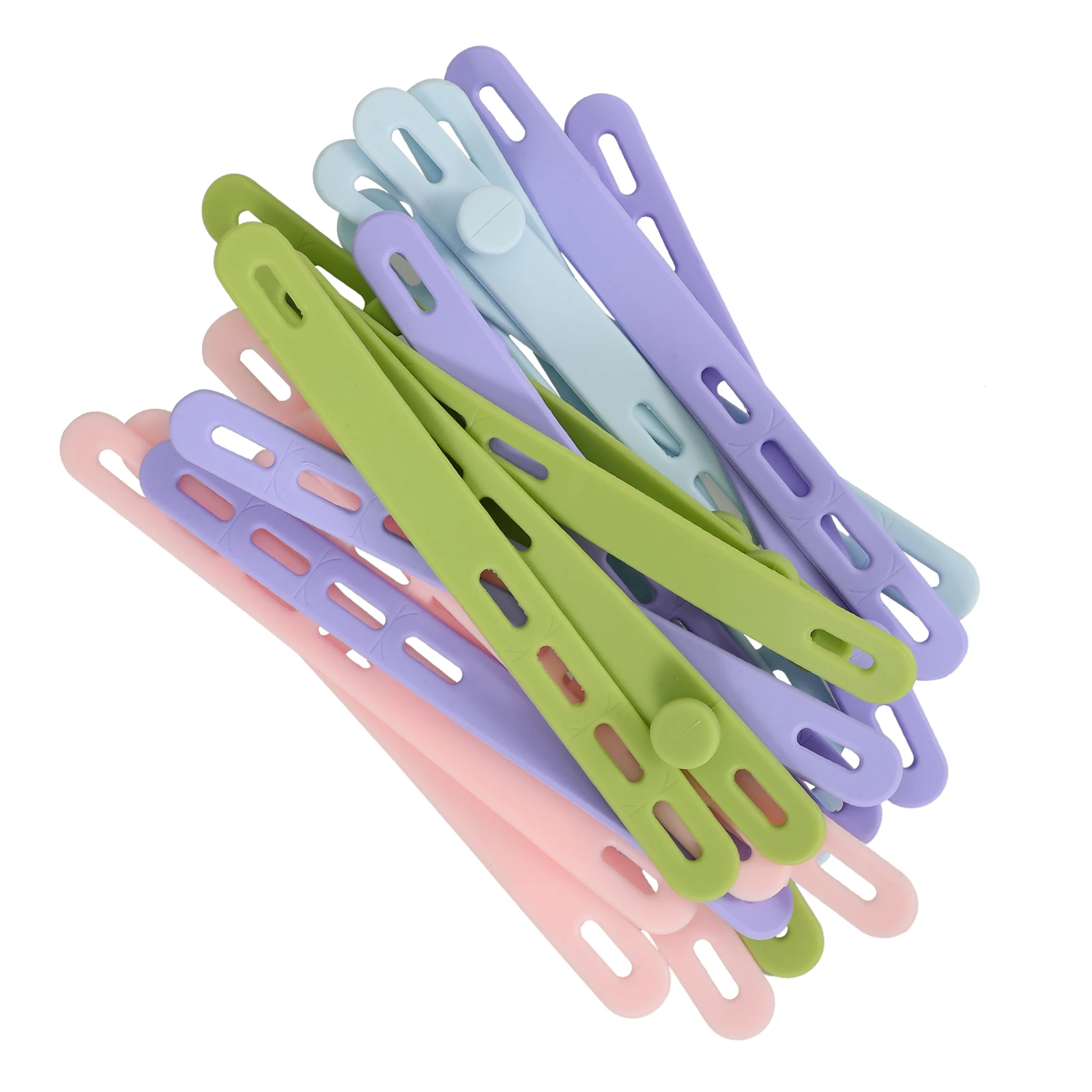 

20pcs Cable Ties Wire ganizer Reusable Silicone Cord Straps Black White Home Office Travel Tie Wire Zip Cord Wraps