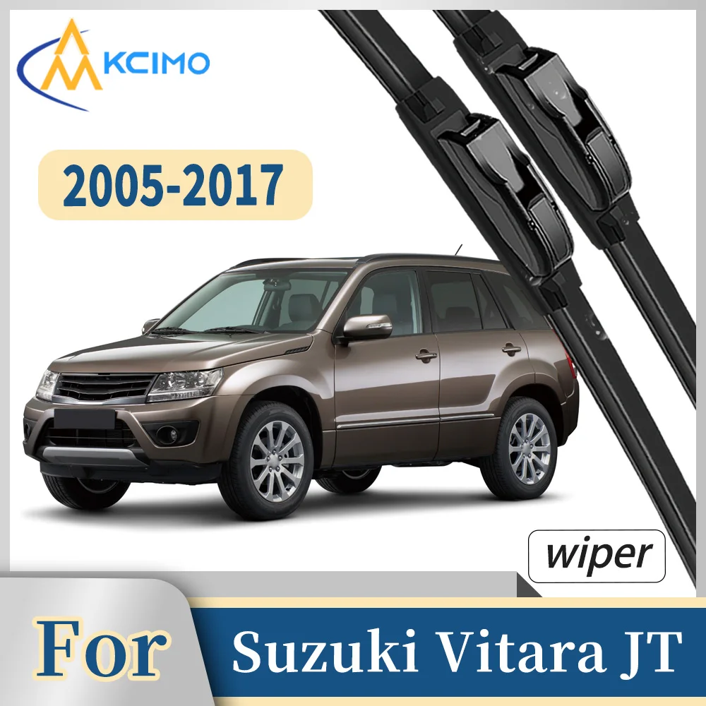 

Premium Rubber Front Windscreen Wiper Blades For Suzuki Vitara JT 2005-2017 Quiet Smooth Wiping Waterproof Windshield Kit 2Pcs