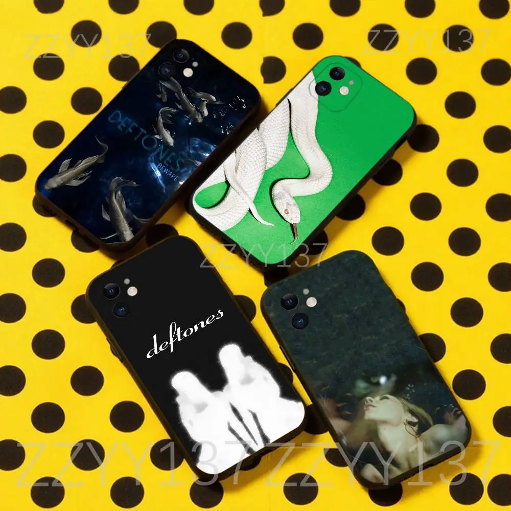 

D-Deftones Private Music Phone Case For iPhone 16,15,14,13,12,11,Pro,Max,Plus,X,XS,XR,SE,8,7,Mini,Soft Silicone Black Case