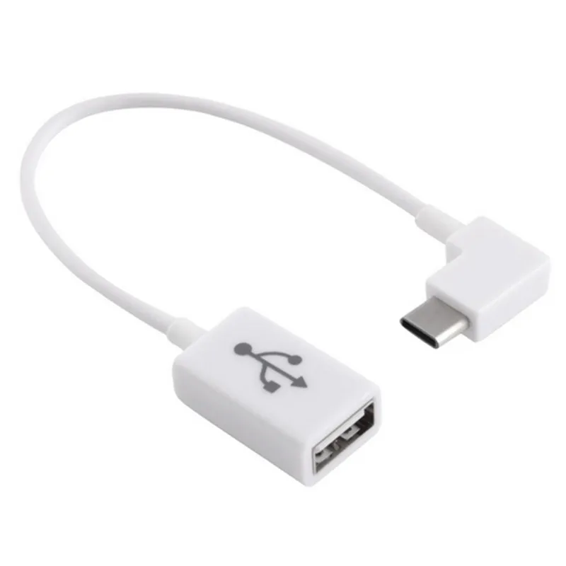 10cm 90 Grad Right angle USB 3,1 Typ-C USB-C zu USB 2,0 Weibliche OTG Kabel für handy Tablet & Laptop Schwarz Farbe