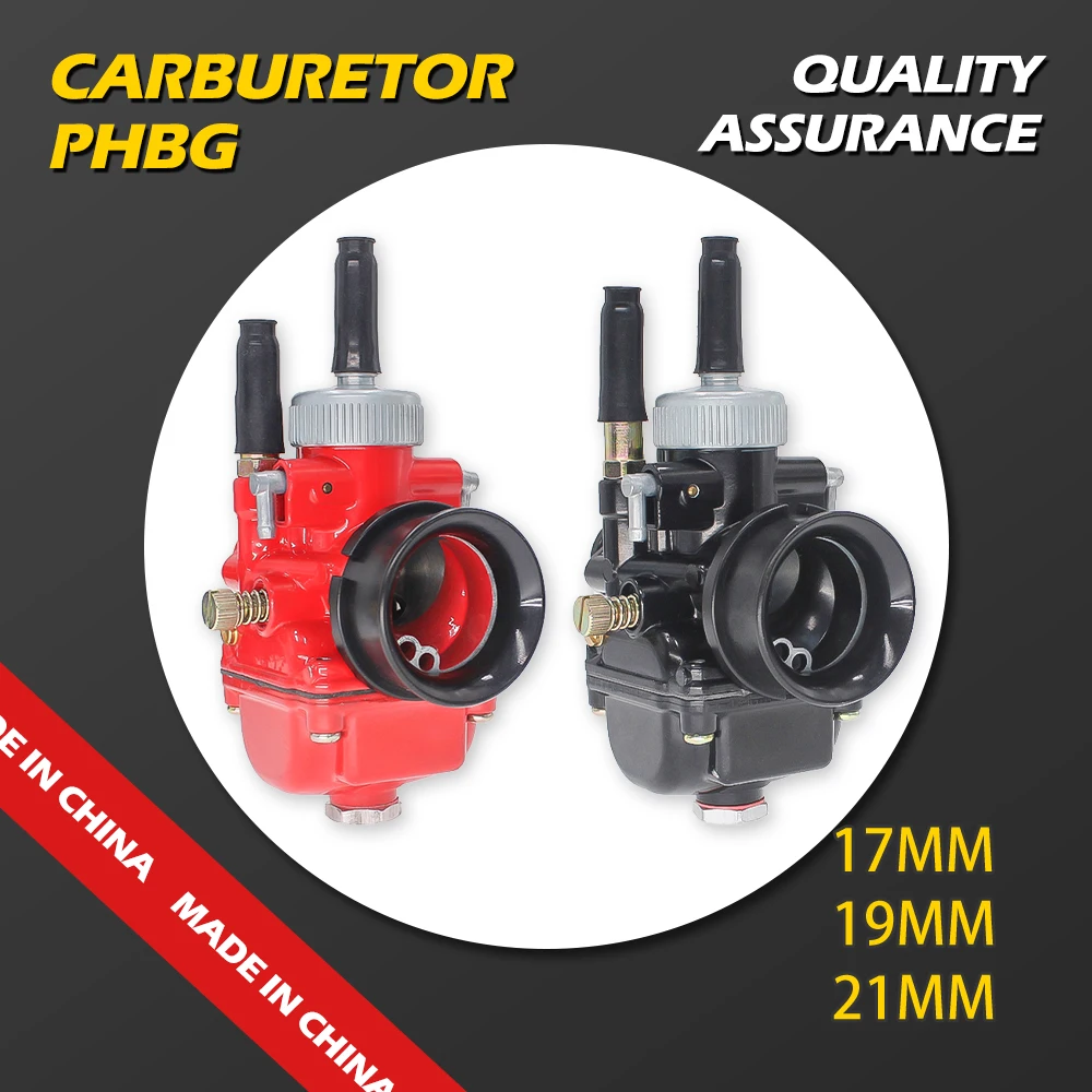 

Carburetor 17.5/19/21mm for 50cc 70cc 90cc 100cc JOG50 BWS100 DIO Red Black Universal