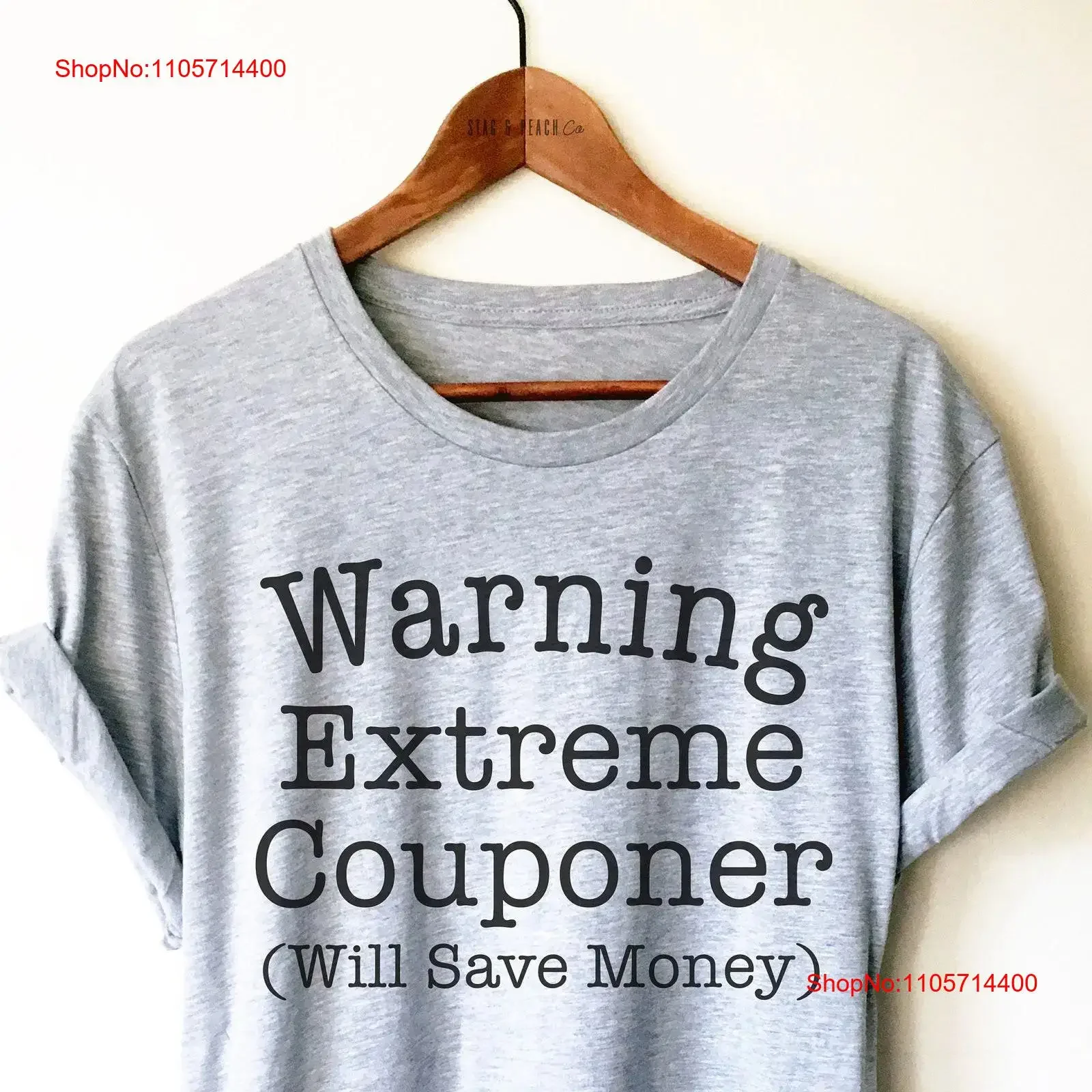 Funny Couponing T Shirt Couponer Coupon Lover Shopping Warning Extreme vintage Washed Stretched designer clothes