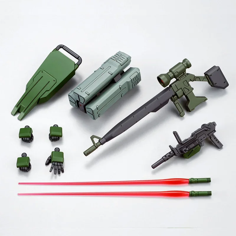 Bandai en Stock HG 1/144 Original RGM-79 [G] GM SNIPER traje móvil Aninm figura de ensamblaje de acción completa modelo juguete regalos para niños conjunto