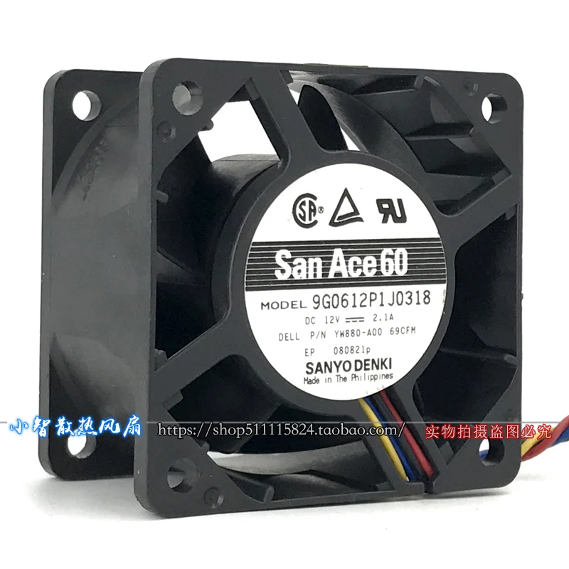 ORIGINAL 9G0612P1J0318 12V 2.1A 6038 60*60*38mm NEW COOLING FAN RADIATOR