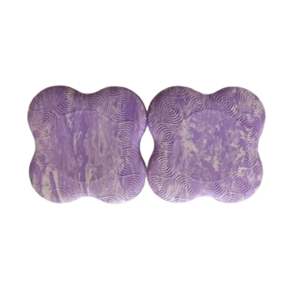 قطعتان من وسادات الركبة اليوغا السميكة - حصيرة دعم ناعمة ممتصة للصدمات من مادة TPE - حماية خفيفة الوزن محمولة للياقة البدنية والتمرين