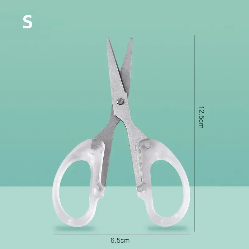 Student Office Paper-cut Scissors Stainless Steel Household Handmade Scissors Sharp and Small Sewing Scissors Household Tools