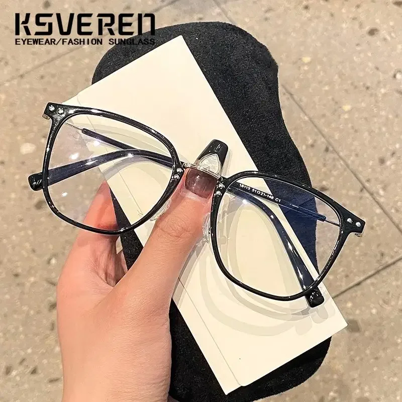 Gafas de lectura con bloqueo de luz azul ovaladas Retro de lujo a la moda, montura de gafas graduadas ópticas para hombres y mujeres de 0 + 0,5 a + 6,0