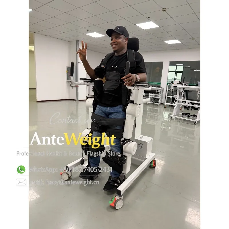 Electric Walking Aid for External Exoskeletons  Exoskeleton Manufacturer  Robot Standing Frame Physical Rehabilitation Equipment