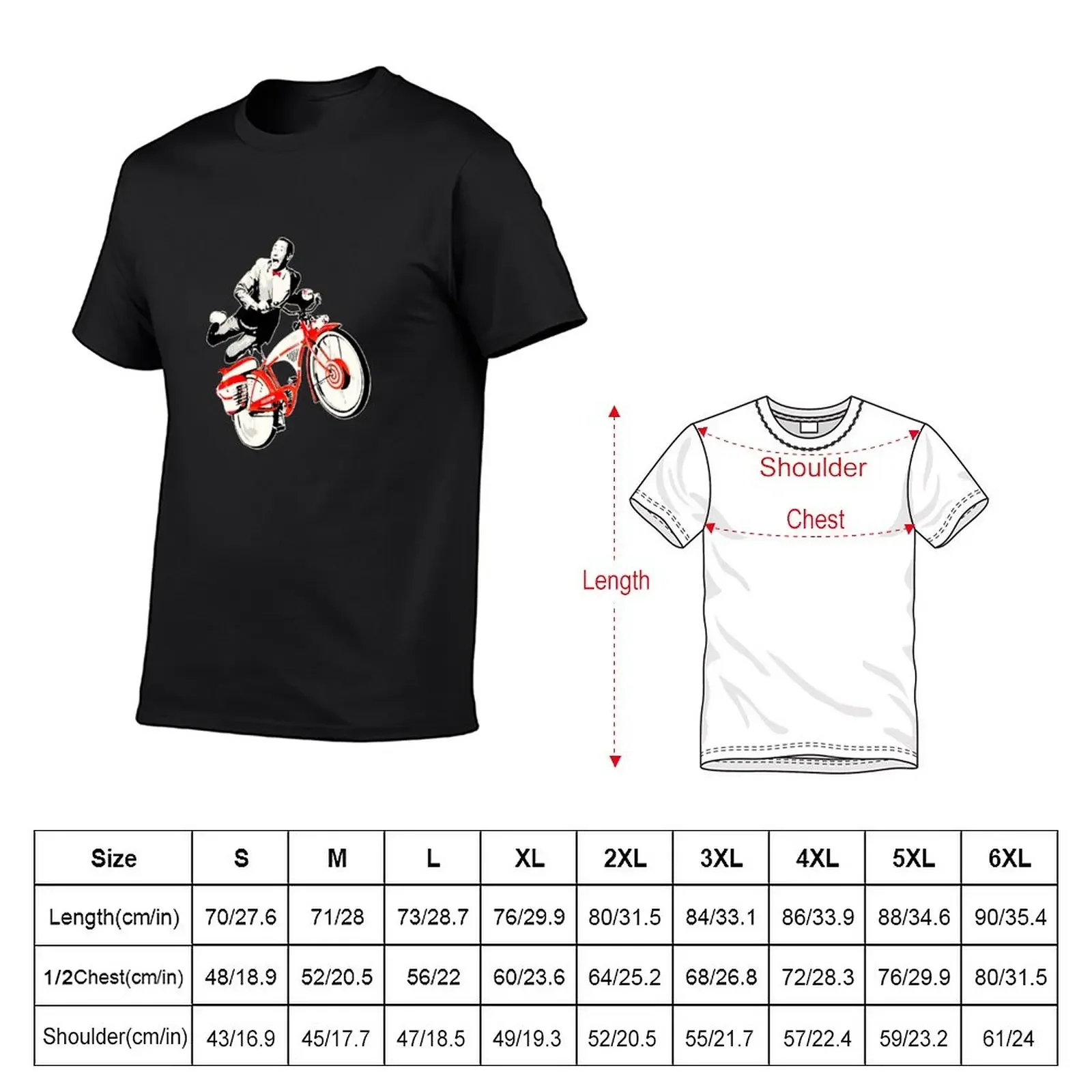 New Pee Wee Herman_s Big Adventure Bike Funny Peewee T-Shirt Anime t-shirt shirts graphic tees men clothings