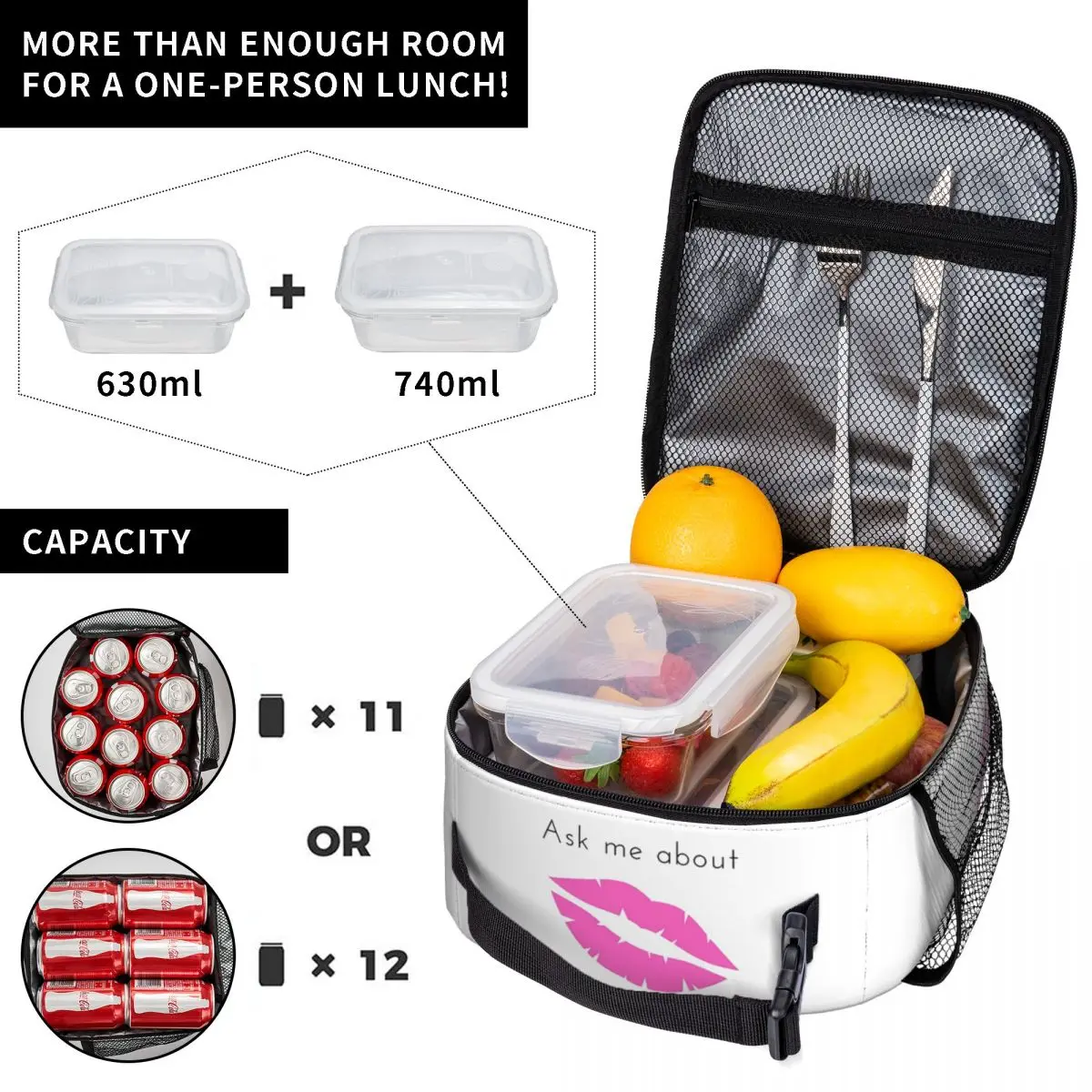 اسألني عن حقيبة غداء معزولة من ماري كاي للنساء، صندوق طعام حراري مبرد للمكتب، حاوية صناديق الغداء المقاومة للتسرب