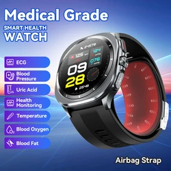 2025 NOYAFA New Air Pump Smart Watch Airbag Precision Measure Sphygmomanometer Heart Rate ECG Uric Acid NFC