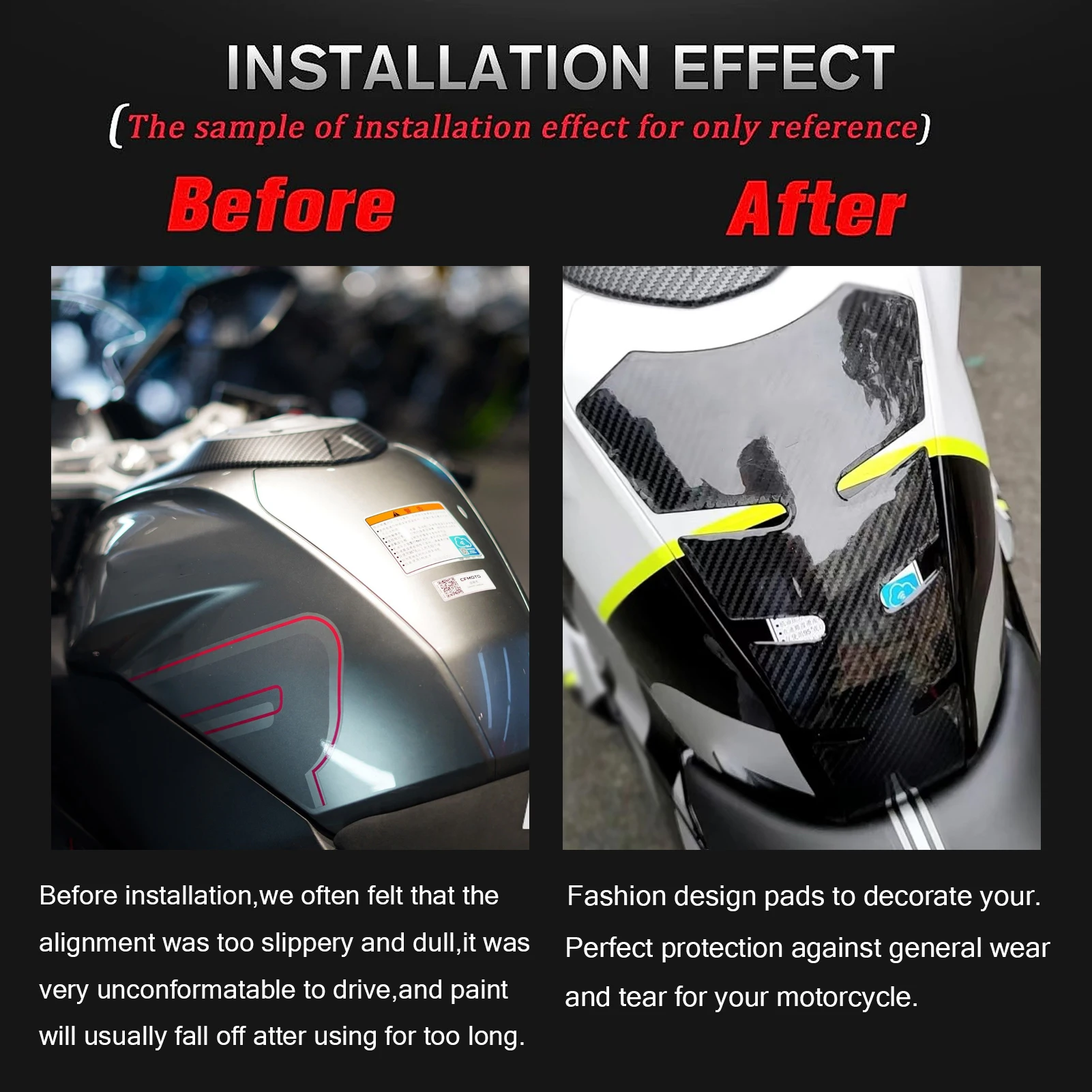 Для CFMOTO 250SR 300SR защитная накладка на бак, наклейки, защита газа, устойчивые к царапинам наклейки для мотоцикла, украшения