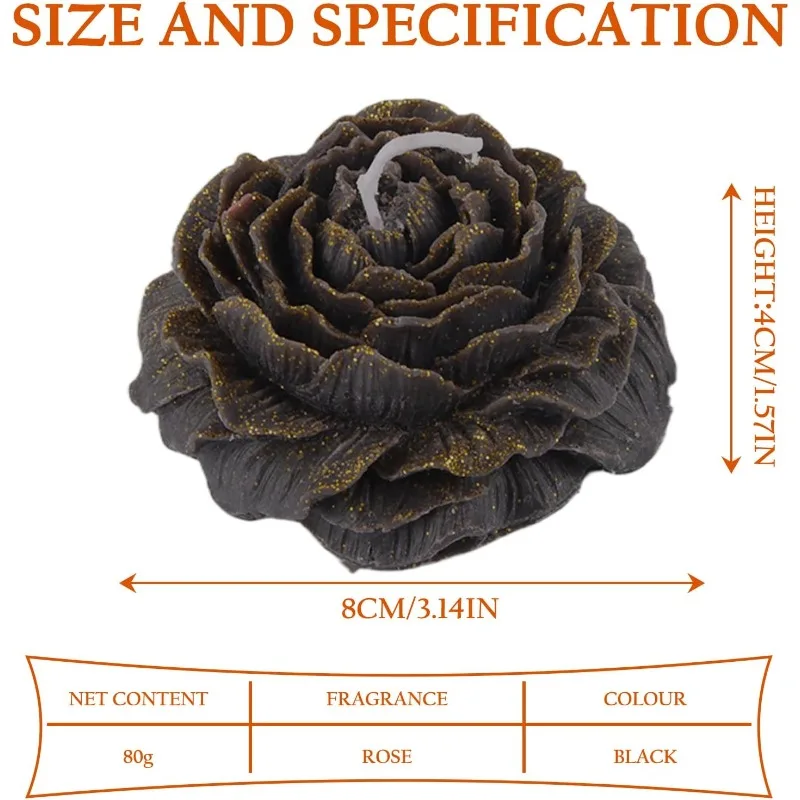 الفاوانيا الشموع المعطرة بدرجة حرارة منخفضة للأزواج عيد الحب منخفضة الحرارة بالتنقيط شمع الصويا جو شمعة للبالغين، 80 جرام #2