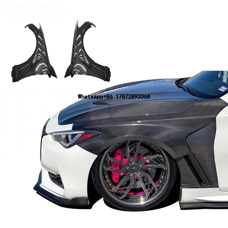 Factory Price Suitable for 2015+ Q60 Modified Carbon Fiber Fender Special Mudguard Skirt Edge protection Side Panel